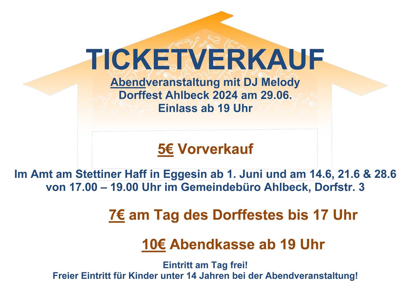 zeigt Informationen zu Ticketkaufmöglichkeiten