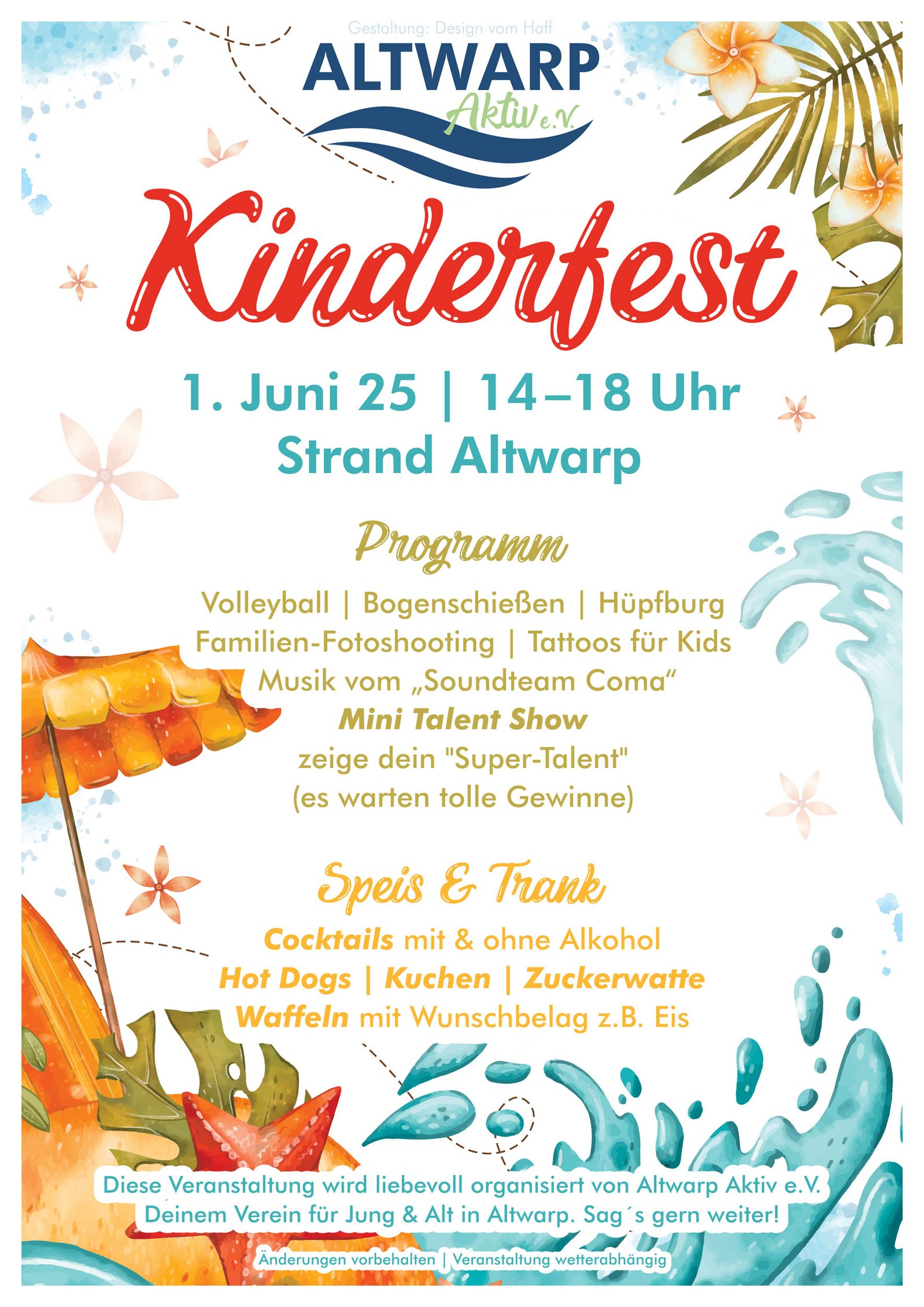 zeigt Veranstaltungsplakat