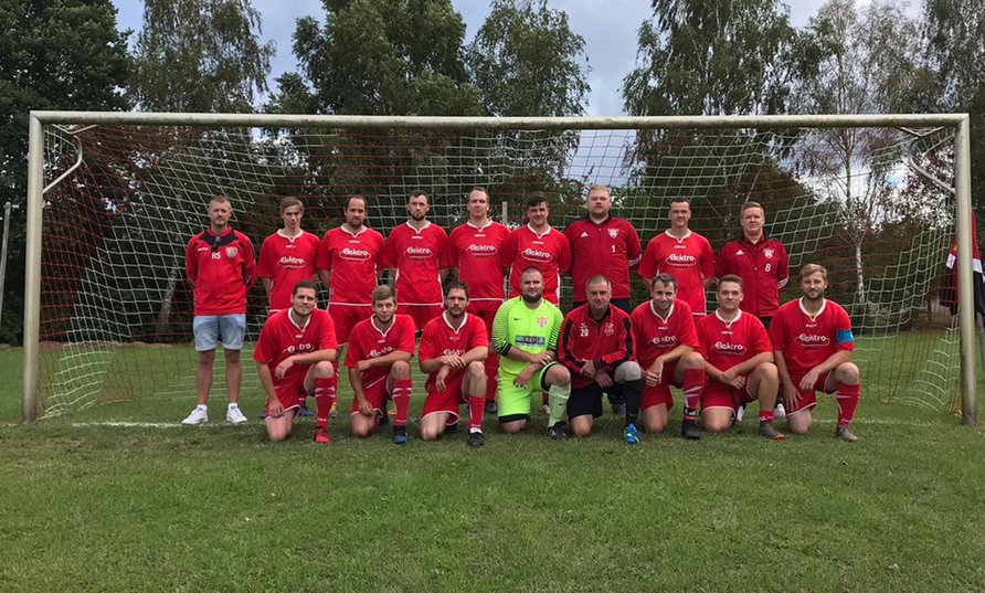 zeigt Fußballmannschaft