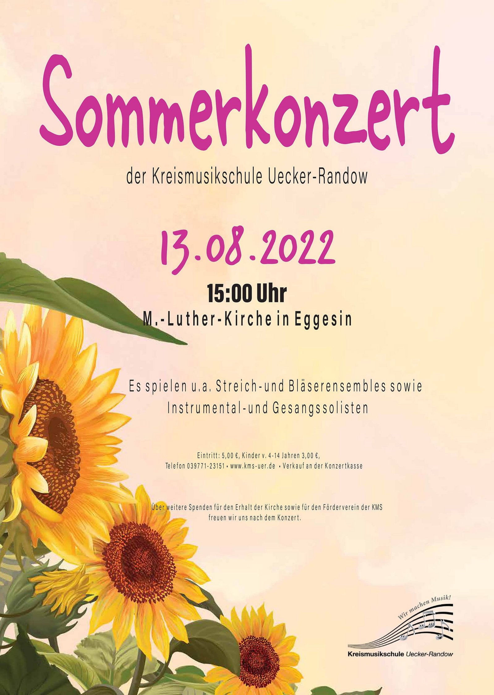 Sommerkonzert in der Martin-Luther-Kirche Eggesin