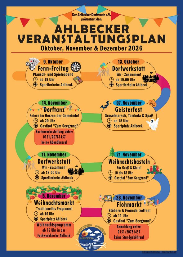 Bild zeigt kommende Veranstaltungen