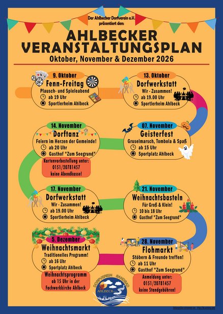 Bild zeigt kommende Veranstaltungen