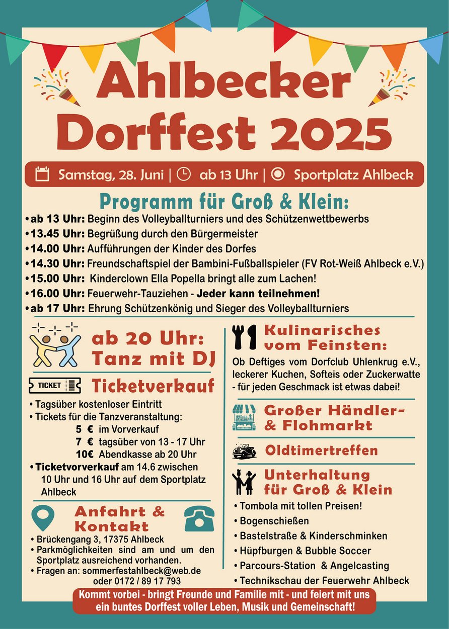 zeigt Veranstaltungsplakat