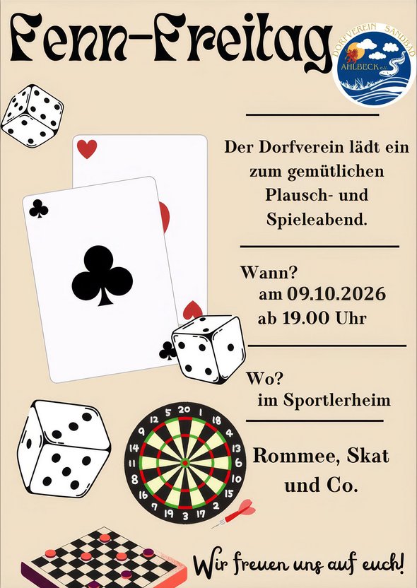 zeigt Veranstaltungsplakat mit Details