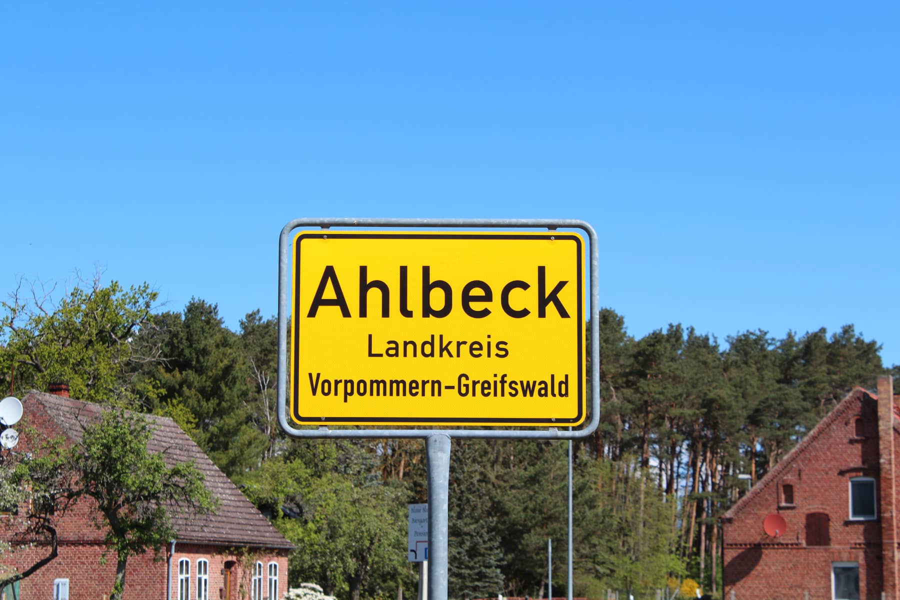 Ortseingangsschild Ahlbeck